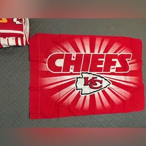 Kansas City Chiefs Red Twin Sheet Set